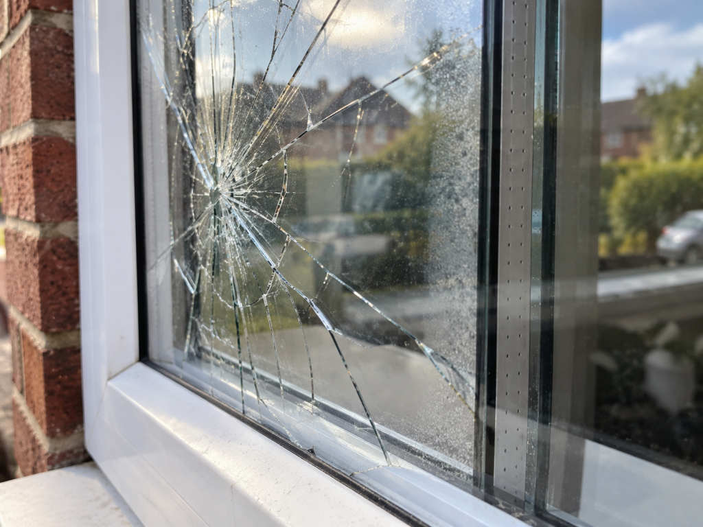 broken window
