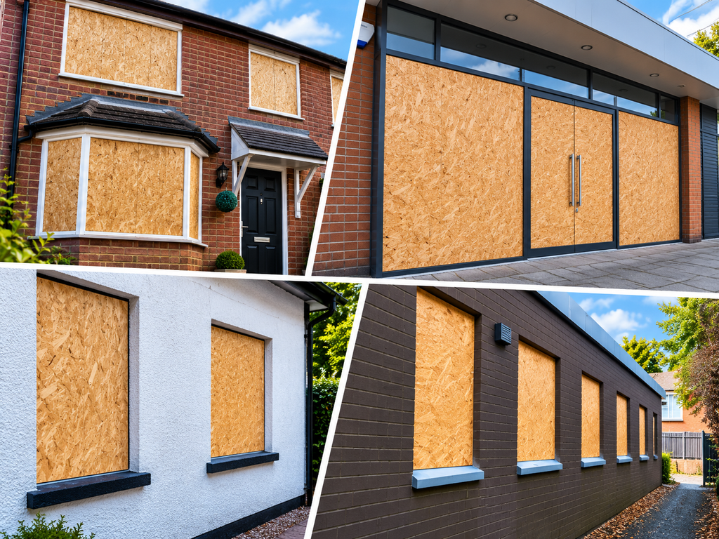 Boarded up properties